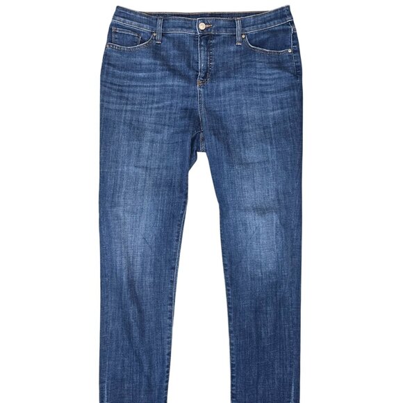 Chicos So Slimming Girlfriend Slim Leg Ankle Jeans Size 10 Blue Denim - Picture 2 of 5